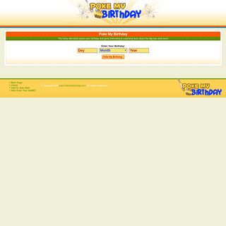 PokeMyBirthday.com - Site that pokes your Birthday and surprises you!