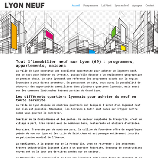 A complete backup of lyonneuf.com