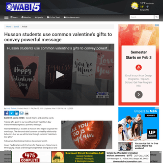 A complete backup of www.wabi.tv/content/news/Husson-students-use-common-valentines-gifts-to-convey-powerful-message-567814131.h