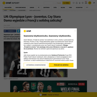 A complete backup of sport.onet.pl/pilka-nozna/liga-mistrzow/liga-mistrzow-olympique-lyon-juventus-transmisja-w-tv-online-live-s