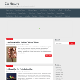 A complete backup of itsnature.org