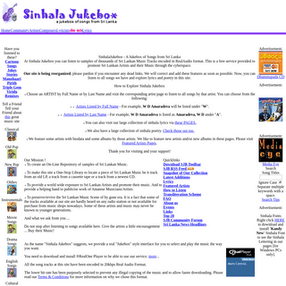 A complete backup of sinhalajukebox.org