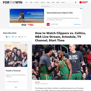 A complete backup of ftw.usatoday.com/2020/02/how-to-watch-clippers-vs-celtics-nba-live-stream-schedule-tv-channel-start-time
