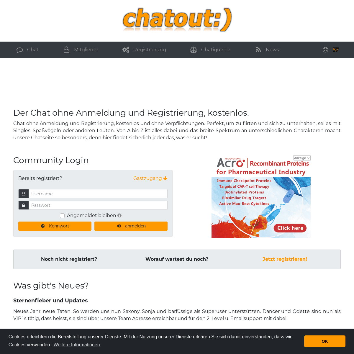 Kostenlose single chatrooms ohne anmeldung und registrierung