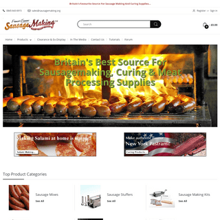 Sausage Making, Curing & Meat Processing Supplies - sausagemaking.org â€“ SausageMaking.org
