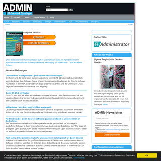 A complete backup of admin-magazin.de