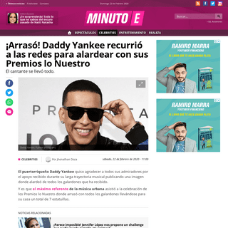 A complete backup of www.minutoe.com/celebrities/2020/2/22/arraso-daddy-yankee-recurrio-las-redes-para-alardear-con-sus-premios-