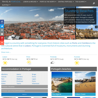 Portugal Travel Guide - Tourist Information, Accommodation, Beaches, Portugal photos, Attractions, Portuguese history and more
