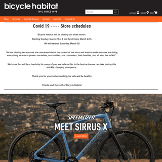 A complete backup of bicyclehabitat.com