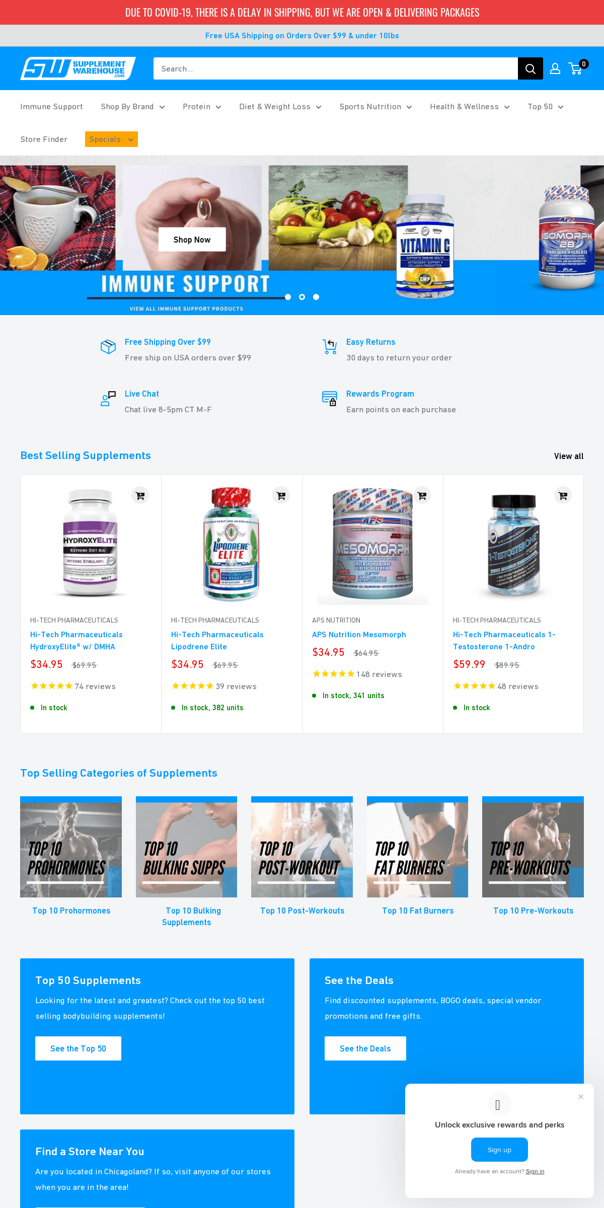 A complete backup of supplementwarehouse.com