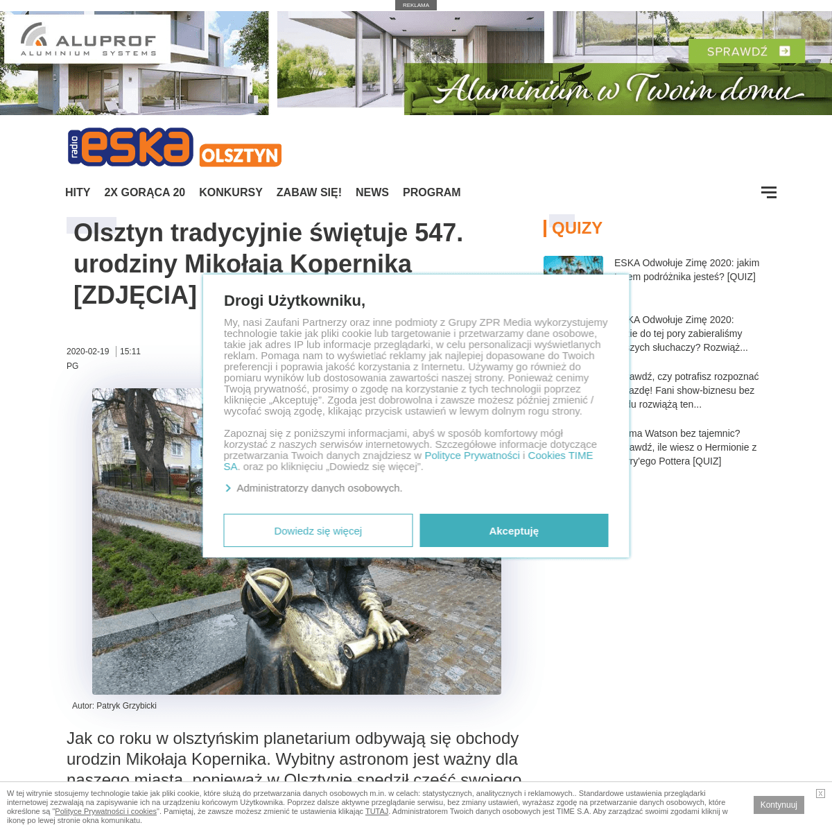 A complete backup of www.eska.pl/olsztyn/olsztyn-tradycyjnie-swietuje-547-urodziny-mikolaja-kopernika-zdjecia-aa-q75x-1FG9-uX1h.