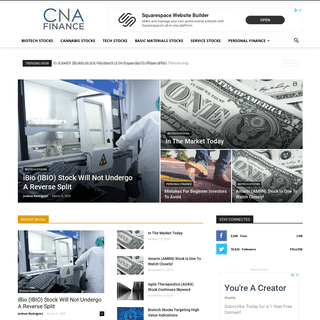 CNA Finance - The Latest Stock Market News and Opinion