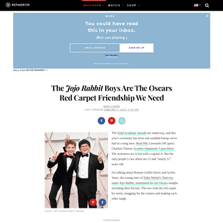 Jojo Rabbit Boys Had The Best Time On Oscars Red Carpet