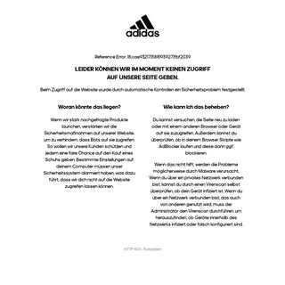 A complete backup of adidas.de