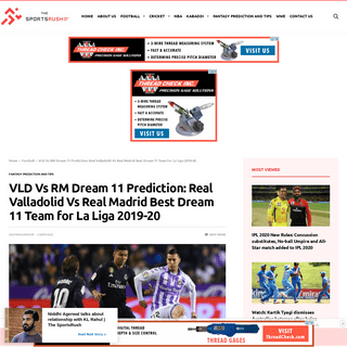 A complete backup of thesportsrush.com/vld-vs-rm-dream-11-prediction-real-valladolid-vs-real-madrid-best-dream-11-team-for-la-li