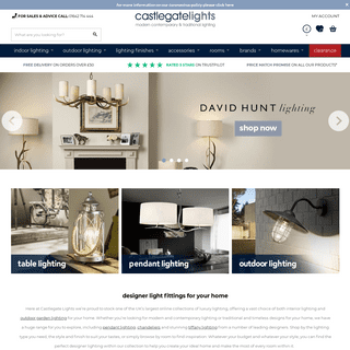 Designer Lighting - Luxury Home Lighting - Castlegate Lights
