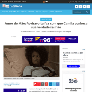 Amor de MÃ£e- Reviravolta faz com que Camila conheÃ§a sua verdadeira mÃ£e - Novelas - NaTelinha