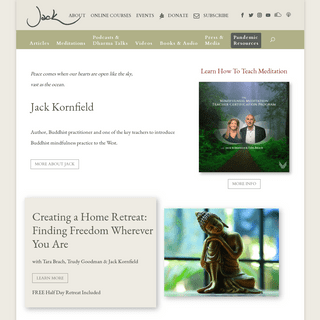 Jack Kornfield - Author, Buddhist Practitioner - Jack Kornfield