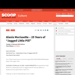 Alanis Morissette â€“ 25 Years of â€œJagged Little Pill- - Scoop News