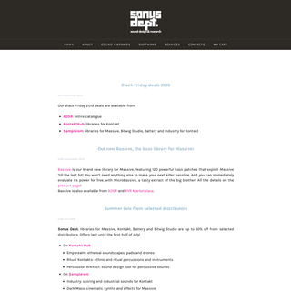 SONUS DEPT. - sound design and research