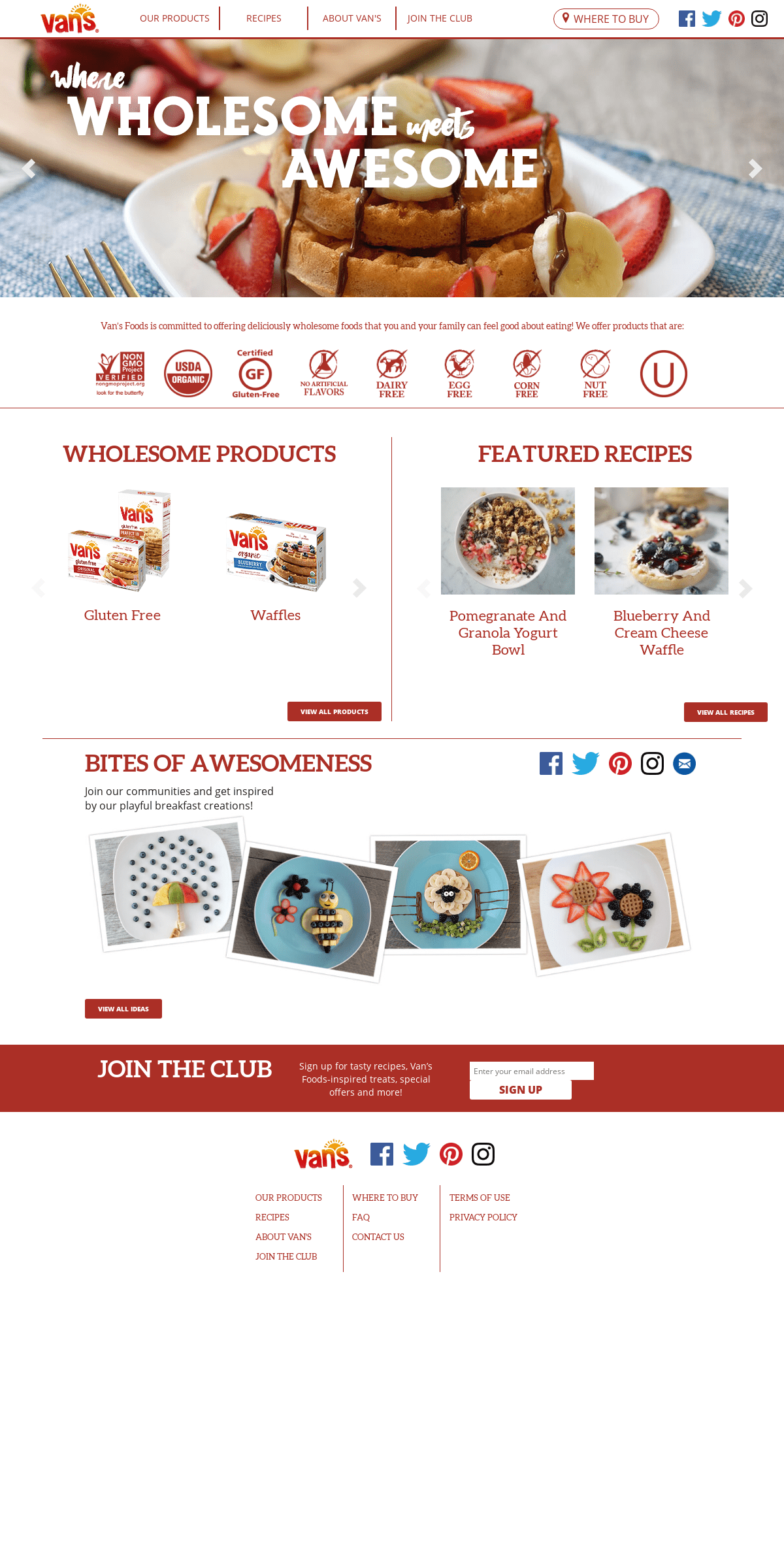A complete backup of vansfoods.com