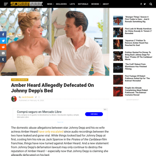 Amber Heard Allegedly Defecated On Johnny Depp's Bed