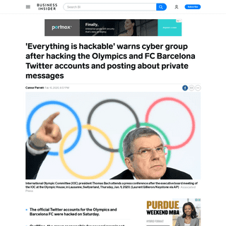 A complete backup of www.businessinsider.com/olympics-fc-barcelona-twitter-accounts-hacked-by-our-mine-2020-2