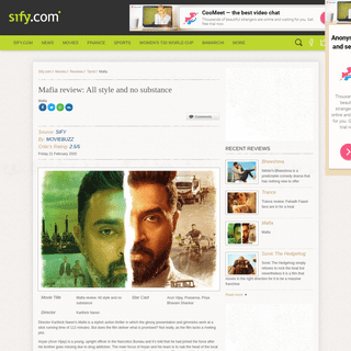 A complete backup of www.sify.com/movies/mafia-review-all-style-and-no-substance--review-tamil-ucvh1xfbibadg.html
