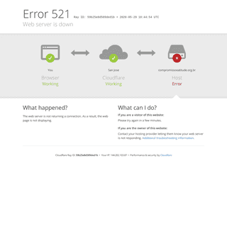 compromissoeatitude.org.br - 521- Web server is down