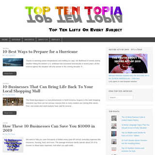 A complete backup of toptentopia.com