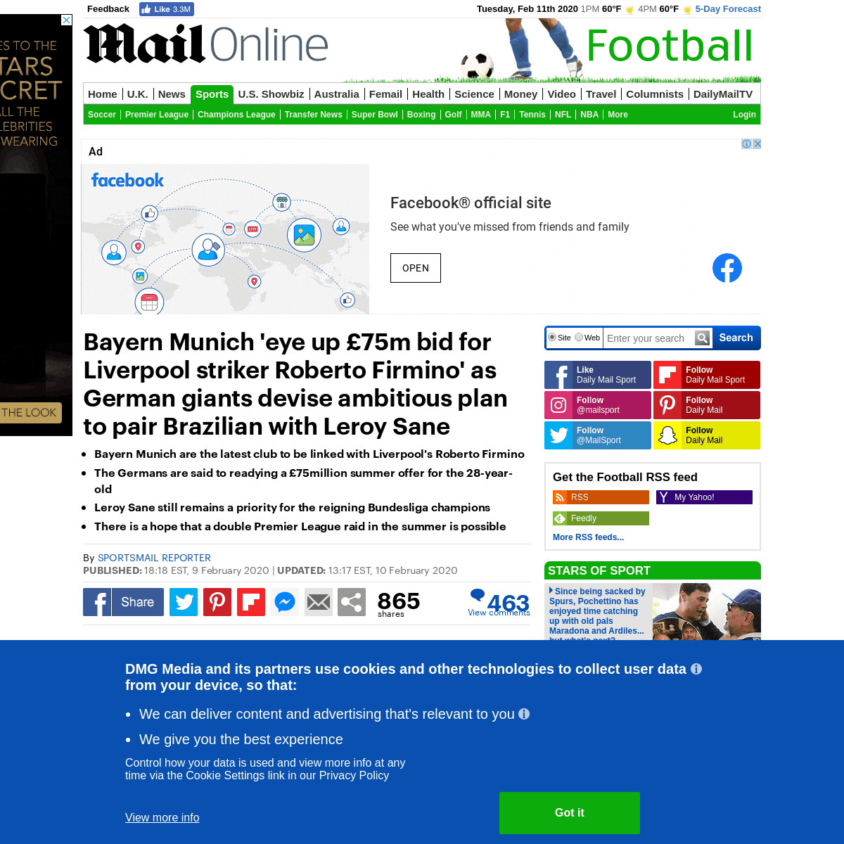 A complete backup of www.dailymail.co.uk/sport/football/article-7985097/Bayern-Munich-eye-75m-bid-Liverpool-striker-Roberto-Firm
