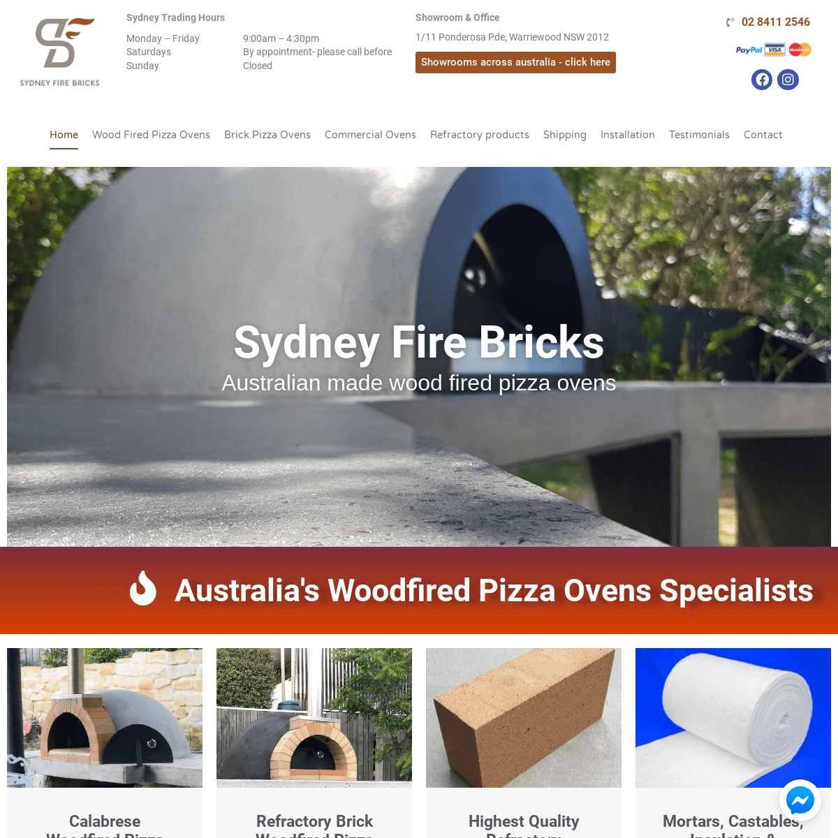 A complete backup of sydneyfirebricks.net.au