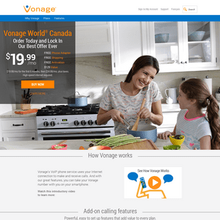 A complete backup of vonage.ca