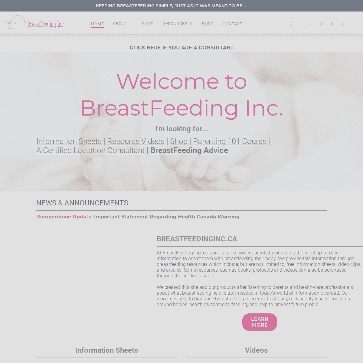 A complete backup of breastfeedinginc.ca
