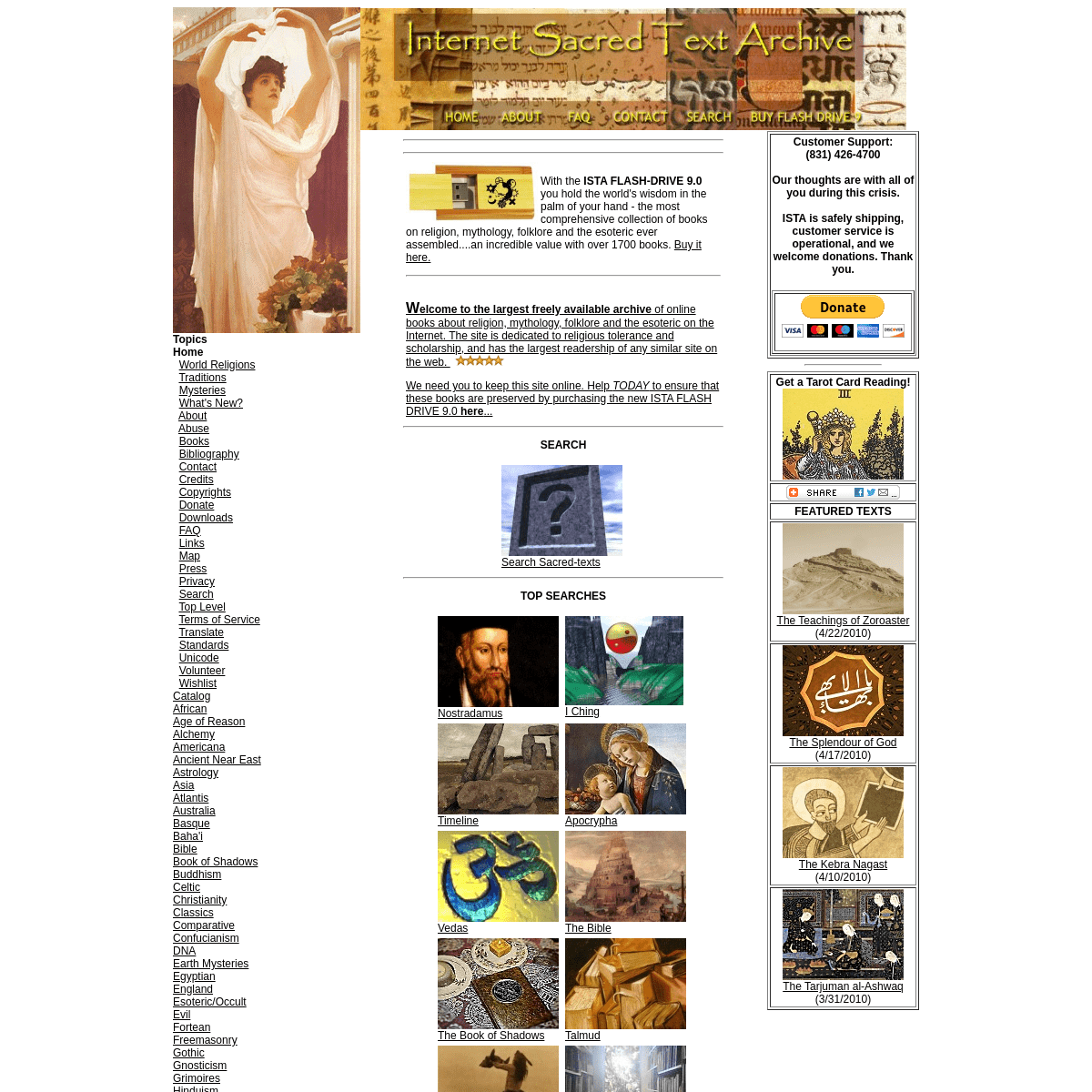 A complete backup of sacred-texts.com