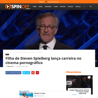 Filha de Steven Spielberg lanÃ§a carreira no cinema pornogrÃ¡fico