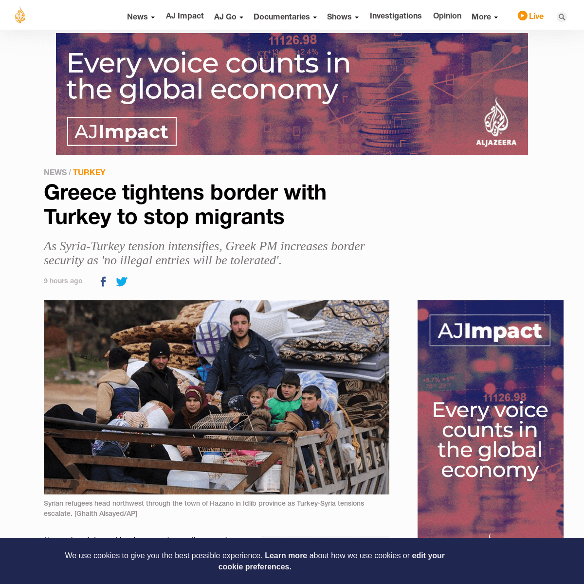 A complete backup of www.aljazeera.com/news/2020/02/greece-tightens-border-turkey-stop-migrants-200228153115930.html