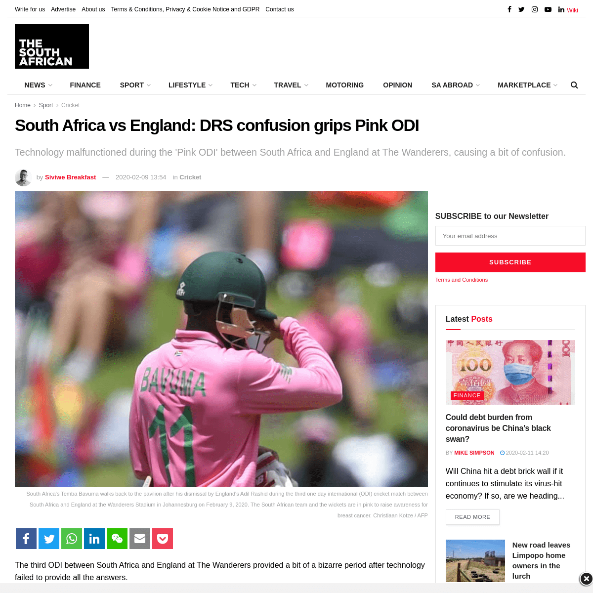 A complete backup of www.thesouthafrican.com/sport/cricket/pink-odi-south-africa-vs-england-drs/
