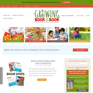 A complete backup of growingbookbybook.com