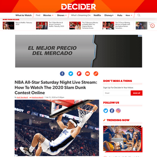 A complete backup of decider.com/2020/02/15/nba-all-star-saturday-night-live-stream-how-to-watch-nba-dunk-contest/