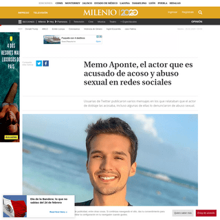 Memo Aponte- quiÃ©n es el actor acusado de acoso en redes sociales