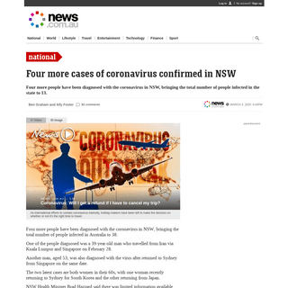 A complete backup of www.news.com.au/national/new-aussie-virus-case-confirmed/news-story/2882c99af770b49850e03dc779f1702d