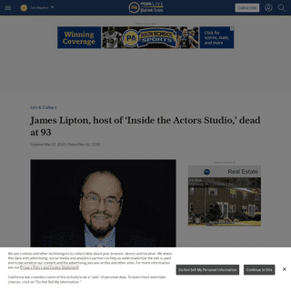 A complete backup of www.pennlive.com/life/2020/03/james-lipton-host-of-inside-the-actors-studio-dead-at-93.html