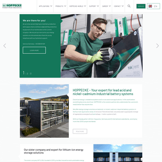 HOPPECKE - your expert for industry batteries & energie solutions