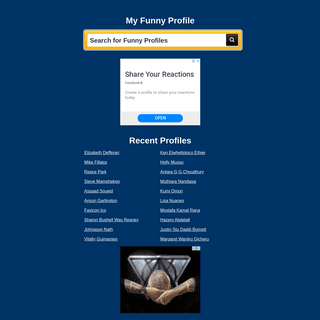 A complete backup of myfunnyprofile.com
