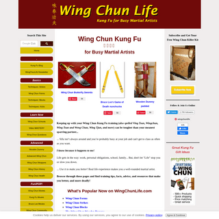 A complete backup of wingchunlife.com
