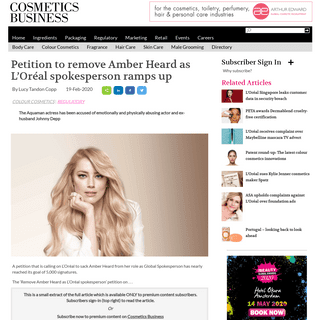 A complete backup of www.cosmeticsbusiness.com/news/article_page/Petition_to_remove_Amber_Heard_as_LOreal_spokesperson_ramps_up/