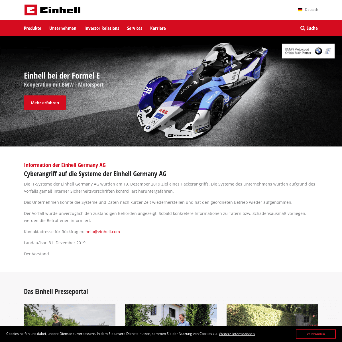 A complete backup of einhell.com