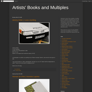 A complete backup of artistsbooksandmultiples.blogspot.com