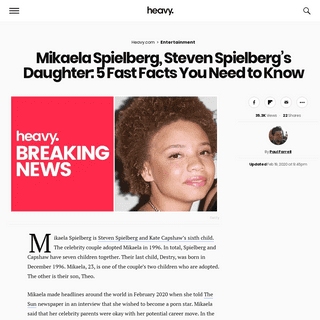 Mikaela Spielberg, Steven Spielbergâ€™s Daughter- 5 Fast Facts - Heavy.com